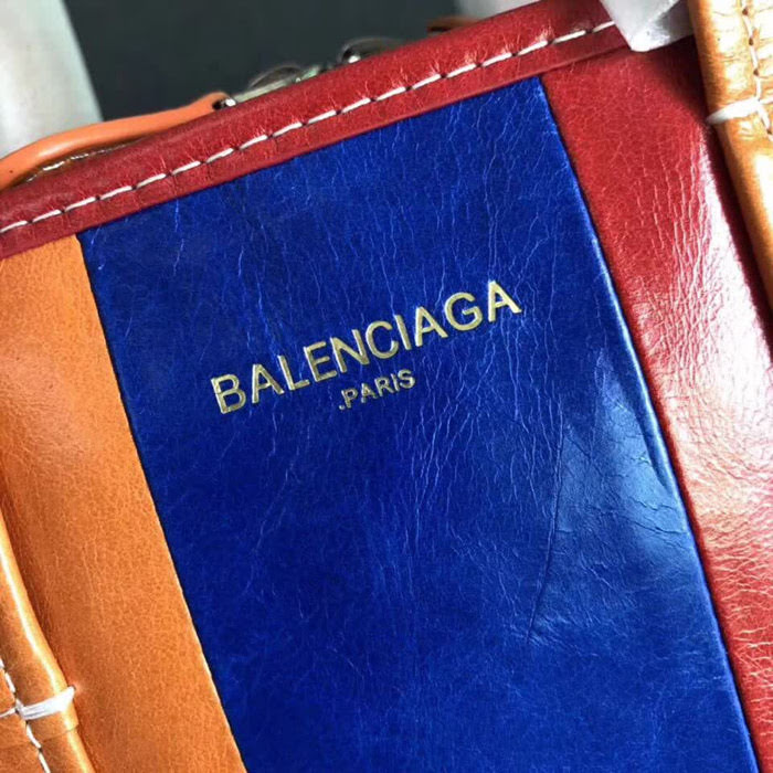 BALENCIAG巴黎世家 BALENCIAGA Bazar Shopper手袋22cm 條紋手提袋  BL1486